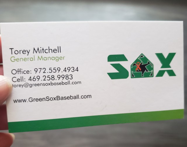 Torey Mitchell | Belligerent Gus Blog | Green Sox Baseball